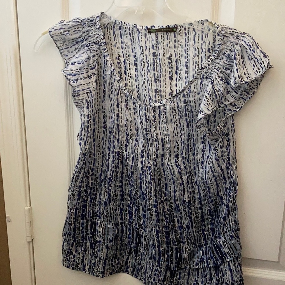 FINAL MARKDOWN Ladies inspired silk top petite medium.